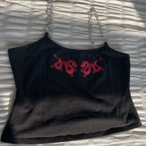 Black crop top